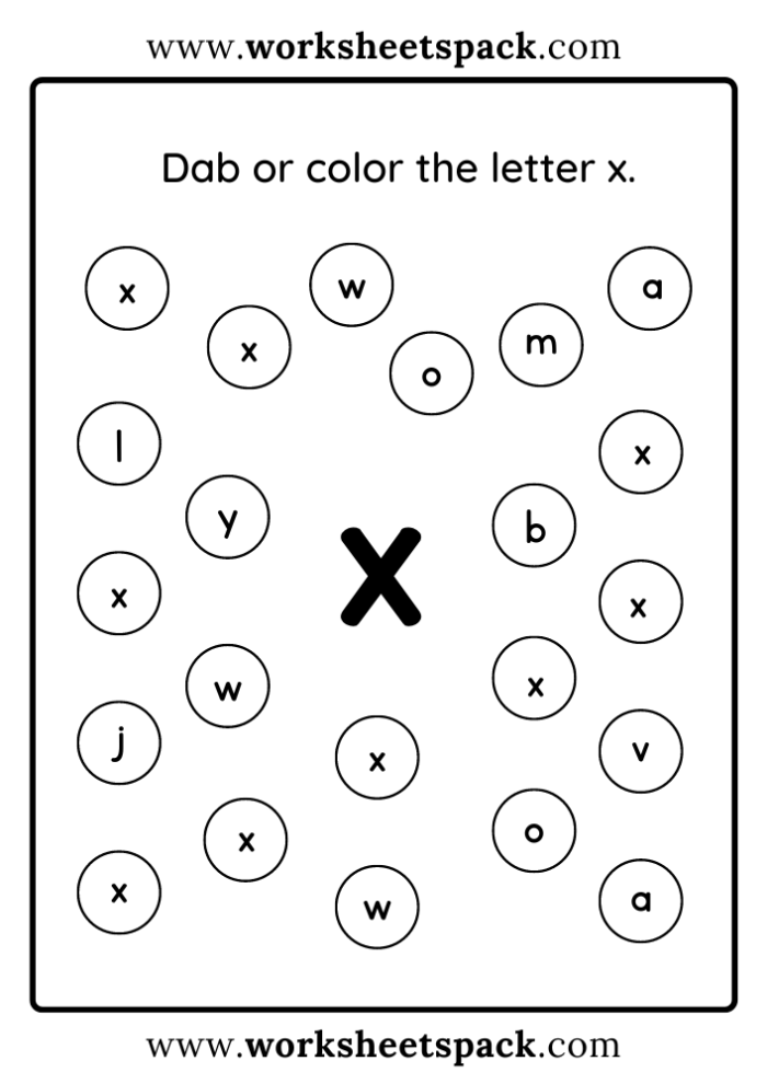 Get Ready for Reading: Engaging Letter X Worksheet for Pre-K Kids Worksheet for preschoolers focusing on the letter X with fun activities for writing and identification