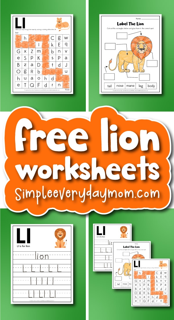 Color by Number Lion Sight Word Worksheet 3 Pre-K student coloring a friendly lion worksheet by matching numbers to colors