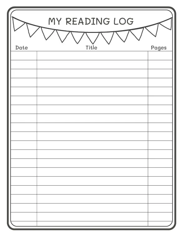 My Reading Checklist worksheet for pre-K students focusing on reading habits image 15