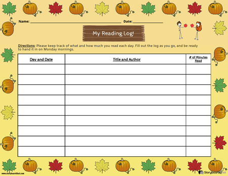 Pre-K student using a My Reading Checklist worksheet to track book progress