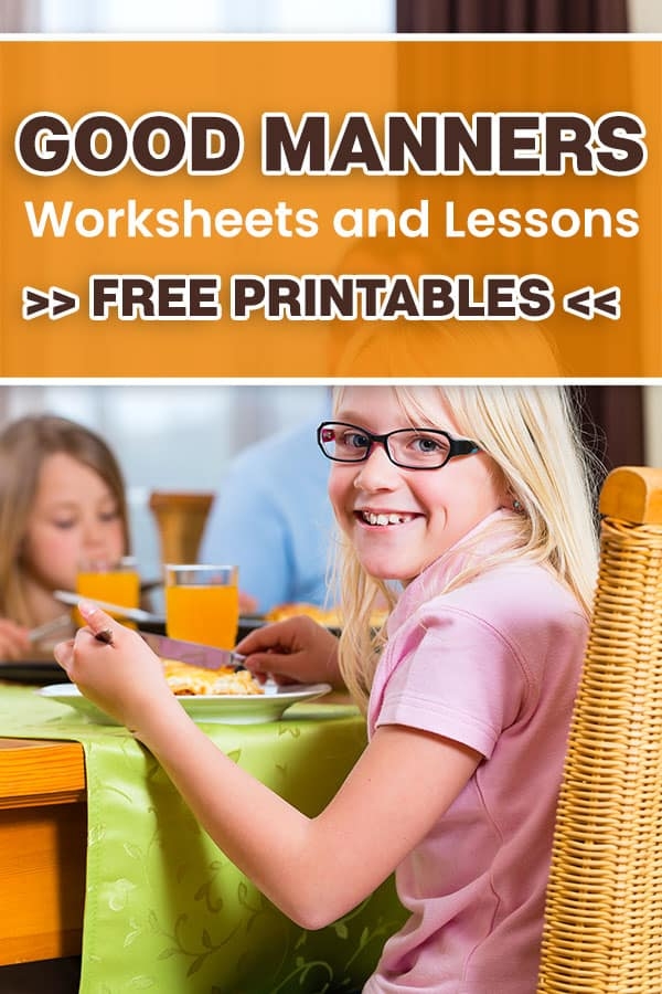 Manners Worksheet 22 Early Childhood Reading Exercise Pre-K reading activity page focusing on teaching basic manners and social etiquette