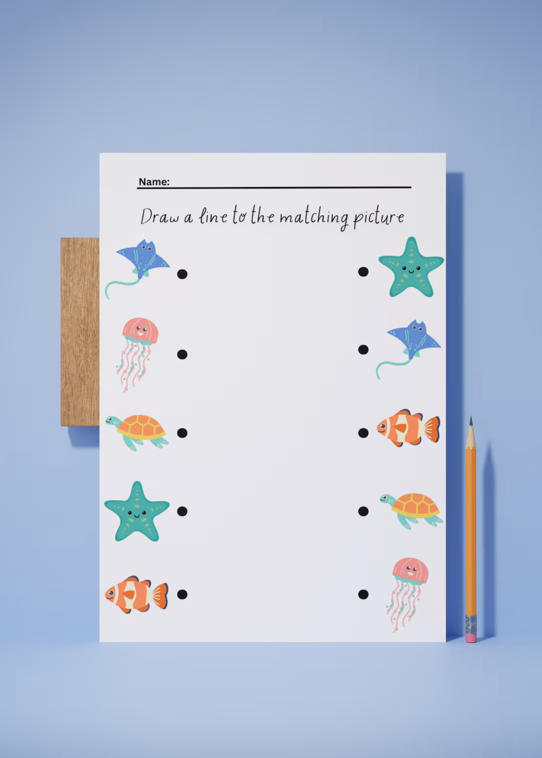 Engaging matching activity worksheet for preschoolers to enhance learning through play Colorful worksheet featuring a matching activity where preschoolers connect teddy bears with lines