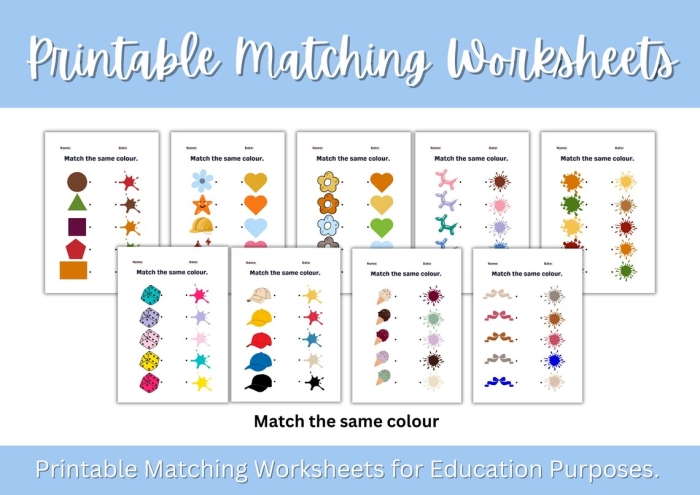 Matching Activity Worksheet for Pre-K: Connect the Teddy Bears Preschoolers engaging in a matching activity by connecting teddy bears on a worksheet