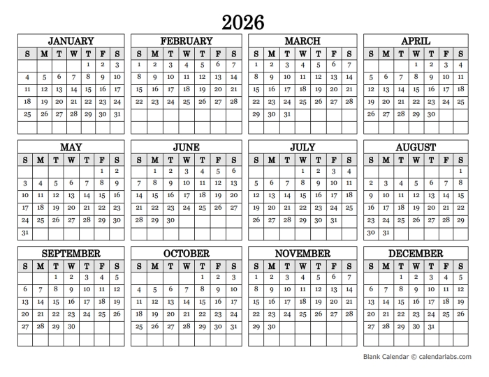 Pre-K math worksheet featuring a twelve-month 2026 calendar for addition practice