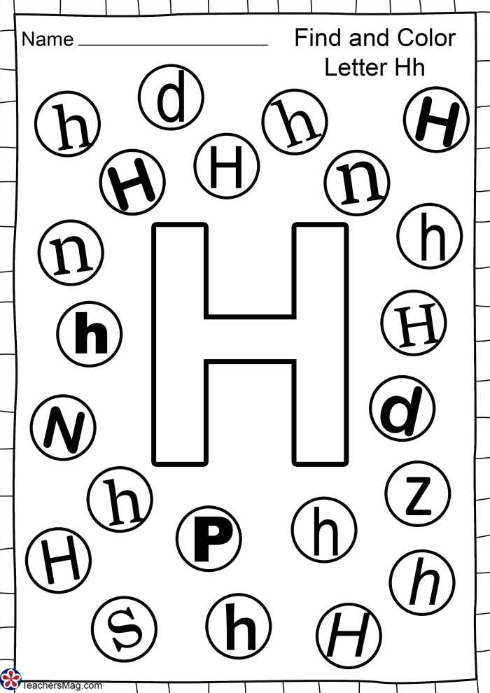 Worksheet featuring words that begin with the letter N for young learners