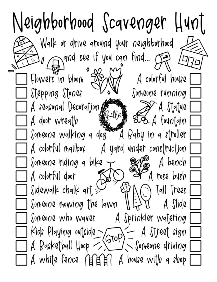 Outdoor Scavenger Hunt Worksheet Number Theory Activity 15 Pre-K outdoor scavenger hunt printable featuring colorful nature items and number counting tasks