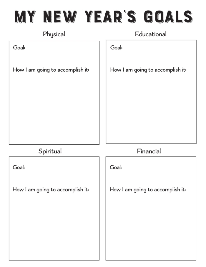 Three Goals for the New Year worksheet for young learners Worksheet featuring pre-K students setting New Year goals through drawing and writing