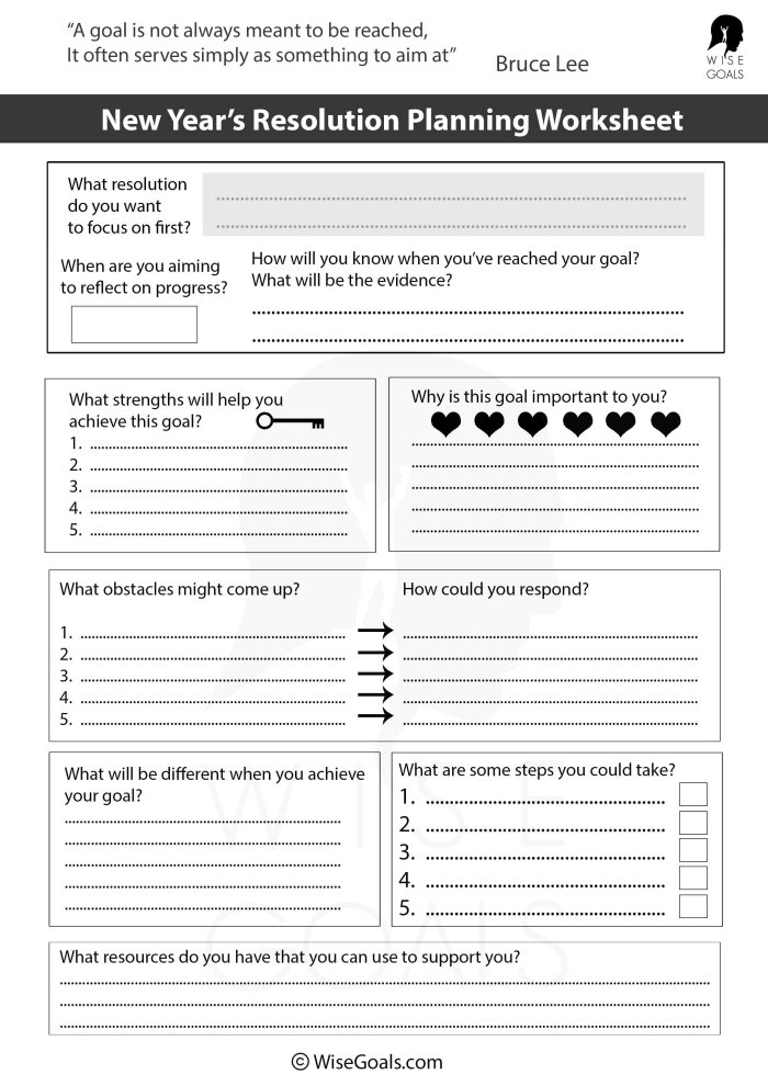 Three Goals for the New Year worksheet for young learners Worksheet for setting New Year goals with drawings and writing activities for Pre-K kids