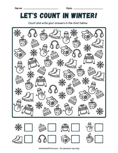 Worksheet for learning the number 1 with fun activities for Pre-K kids