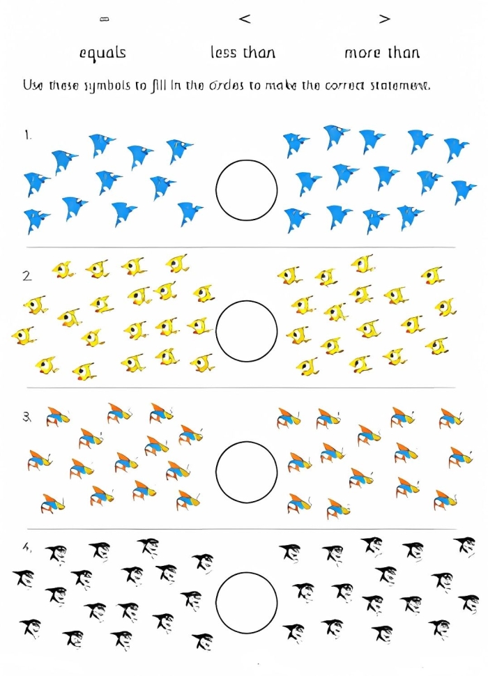 Title for image showcasing a fun educational activity to help children learn number comparison Worksheet featuring a Comparing Numbers Assessment for Pre-K students focusing on numbers 0-10