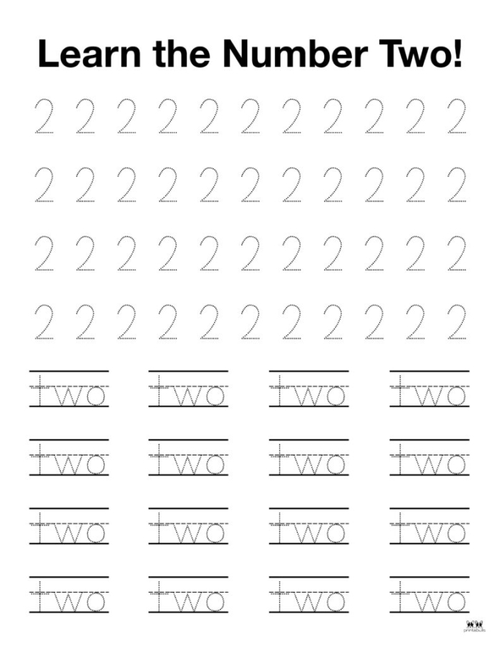 Learn the number 4 geometry worksheet for early learners Pre-K math worksheet for tracing and counting the number 4
