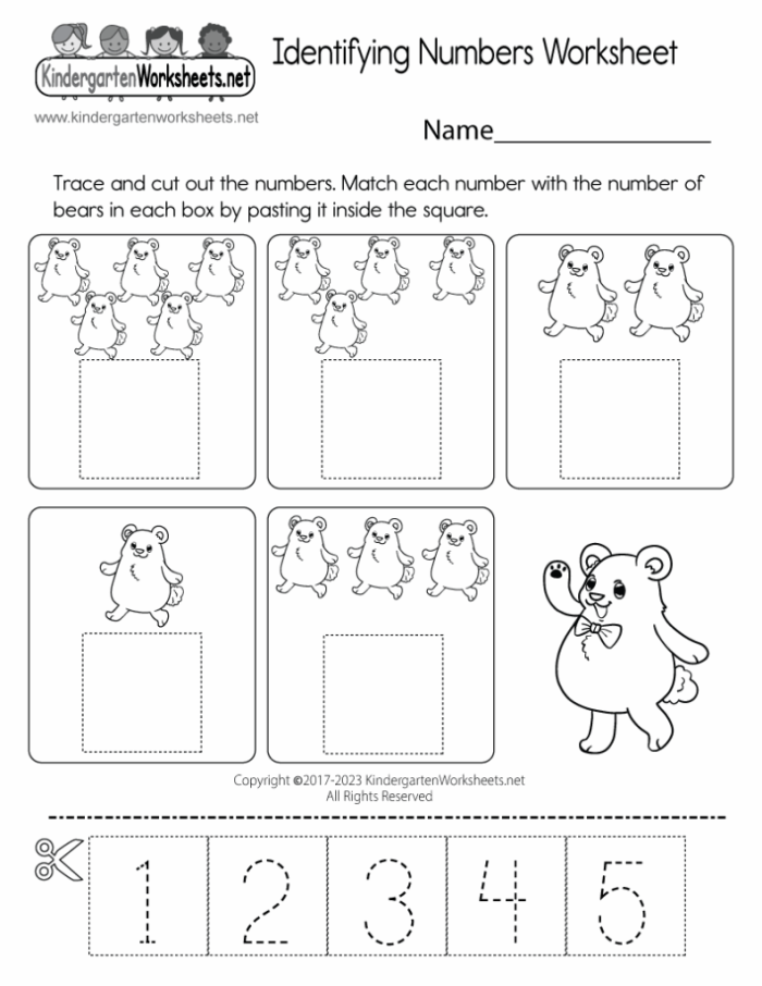 Colorful Number Identification Check-In worksheet for Pre-K students focusing on numbers 0-10