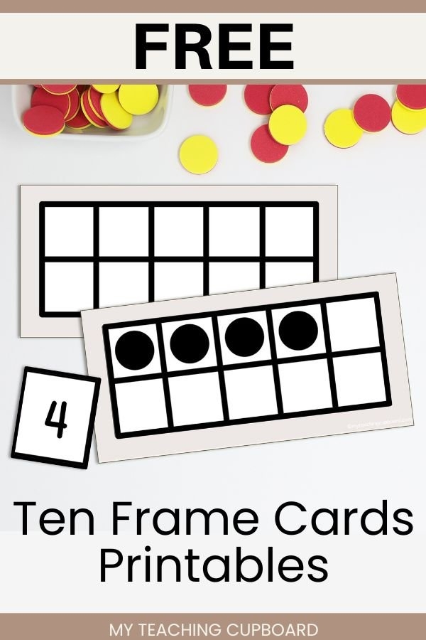 Blank ten frame worksheet template for teaching early counting concepts to preschool learners Ten frame counting mat with empty boxes for Pre-K students learning number recognition and counting skills