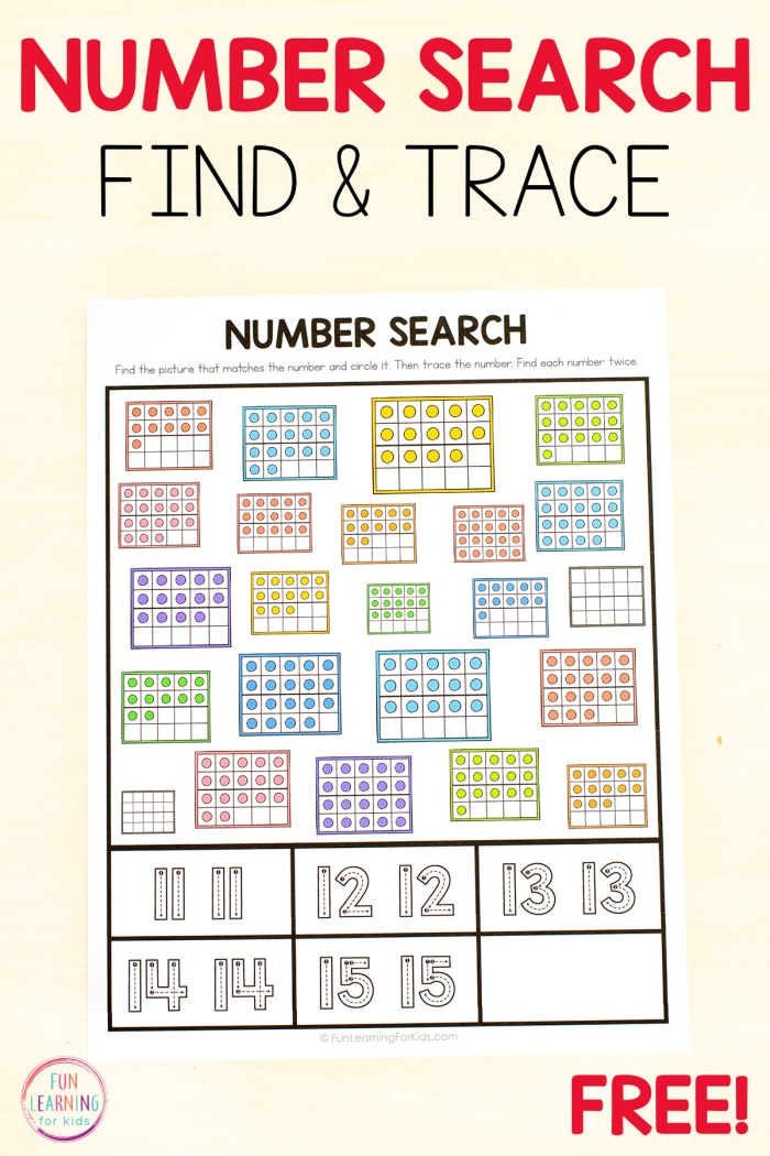 Worksheet for teaching the number 2 with fractions for Pre-K students