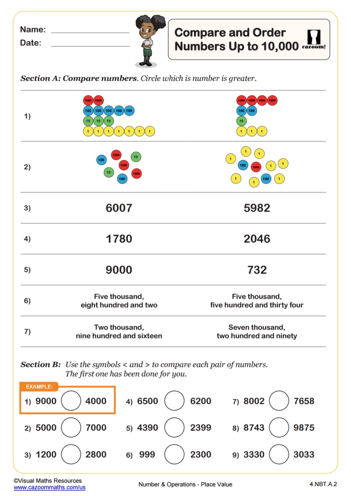 Counting worksheet for Pre-K students to practice number sequencing Worksheet image for ordering numbers up to 10 with dots for counting