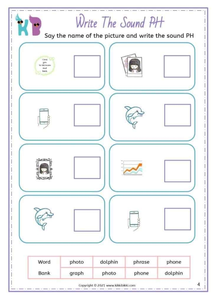 Letter Book: PH worksheet for Pre-K
