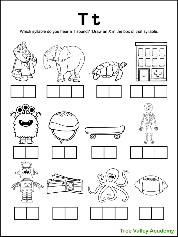 Sound Out Letters worksheet for Pre-K students focusing on phonics and beginning sounds differentiation. Phonics activity for young learners to identify different initial sounds in words.