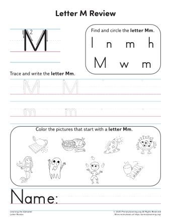 Pre-K phonics worksheet for identifying words that begin with the letter I