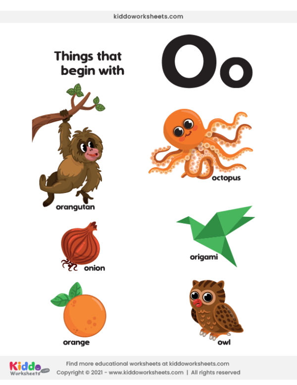 Worksheet featuring items that begin with the letter I for phonics practice. Engaging image for Pre-K children to identify words starting with I.