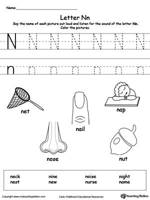 Pre-K phonics worksheet for identifying objects that begin with the letter P
