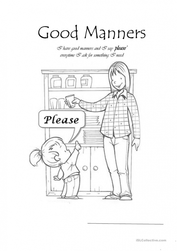 Manners Worksheet 5 Essential Etiquette and Politeness Activities for Preschoolers Pre-K reading worksheet teaching basic manners and polite behavior for young children