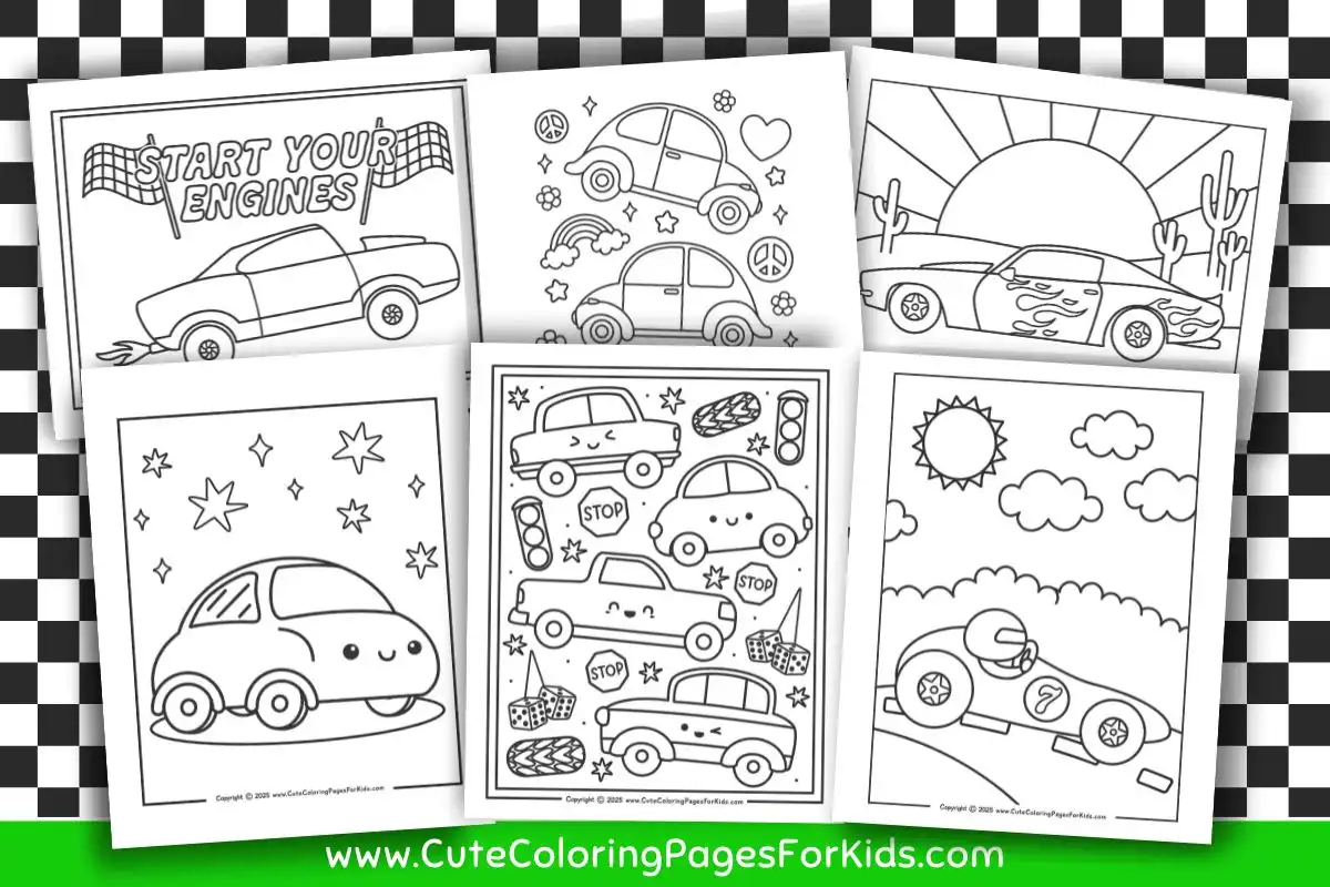 Color by number worksheet featuring a vibrant race car for Pre-K children to enhance their color and number recognition skills