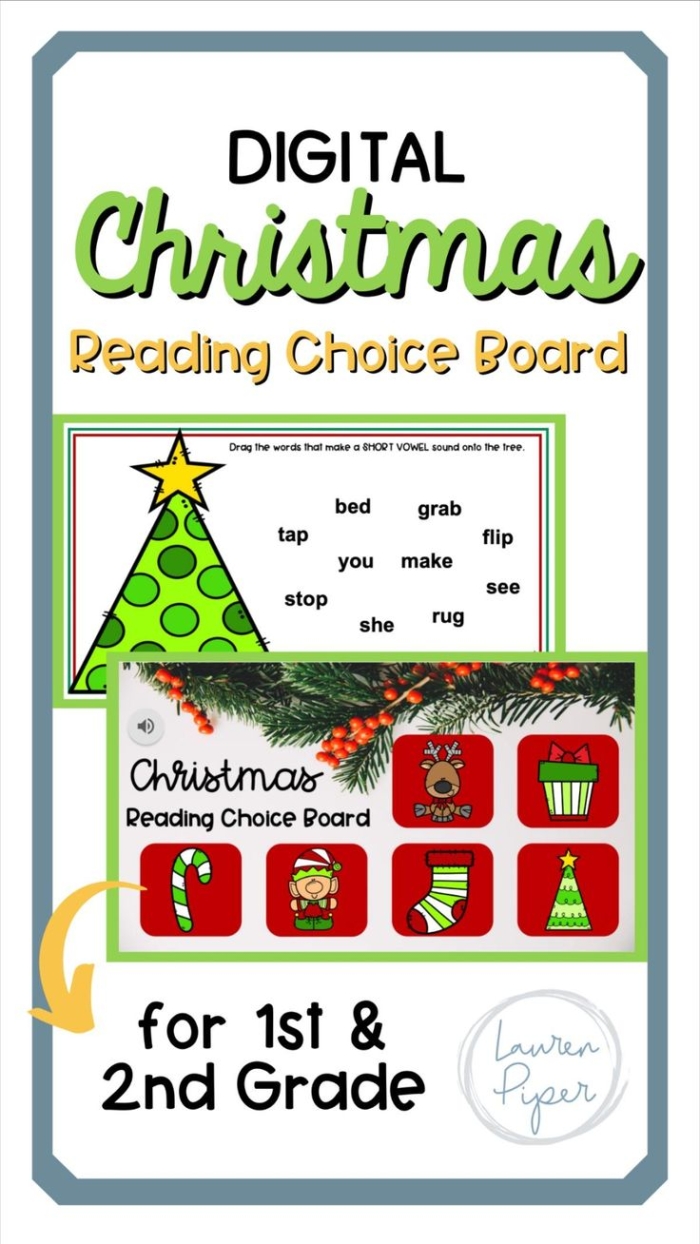 A young student using a creative reading choice board worksheet to pick fun literary activities