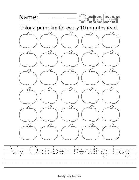 Kindergarten student using a My Reading Checklist worksheet to build better habits