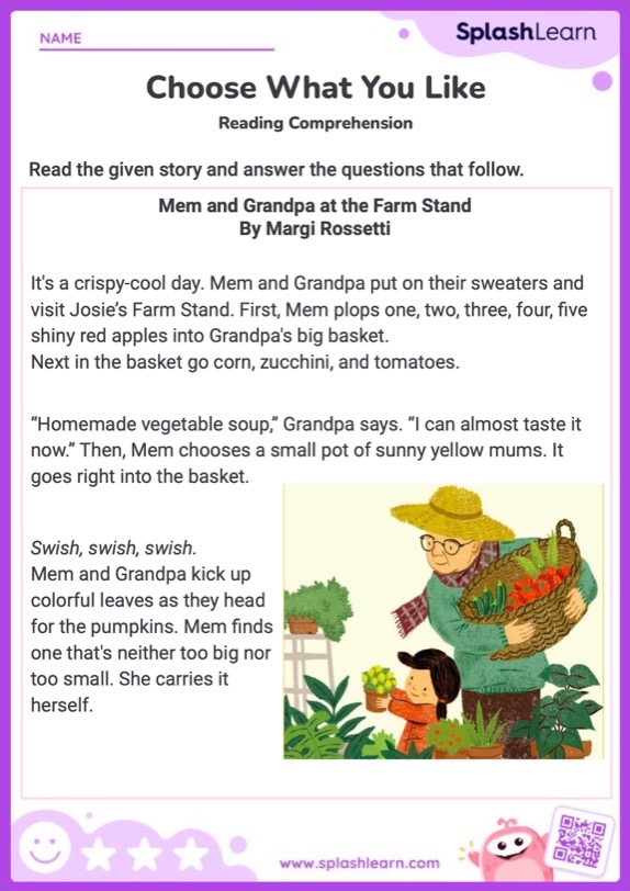 A colorful worksheet for preschool students to circle and share their favorite types of books