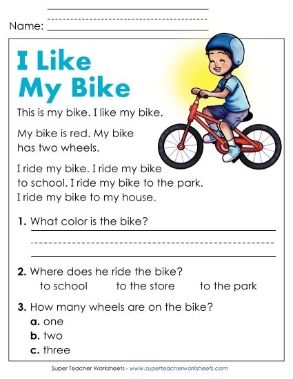 Worksheet featuring student preferences in reading materials for Pre-K multiplication