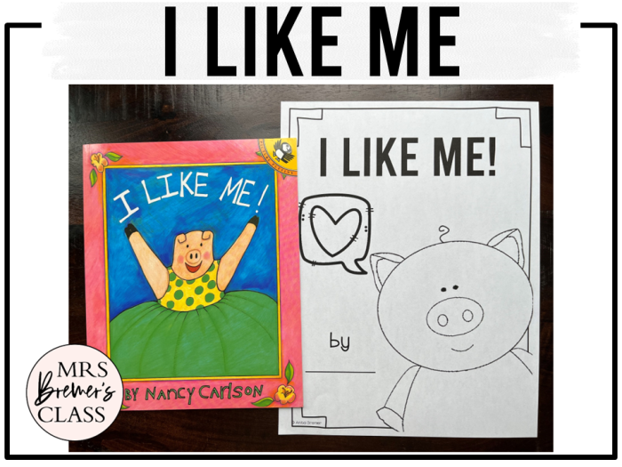 A pre-k student filling out a What I Like to Read interest survey worksheet