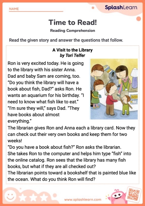 Worksheet for Pre-K students to explore their reading interests