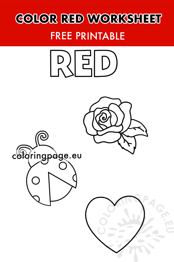 Engaging project to enhance vocabulary through the Color Red worksheet A worksheet featuring activities about the color red for Pre-K students