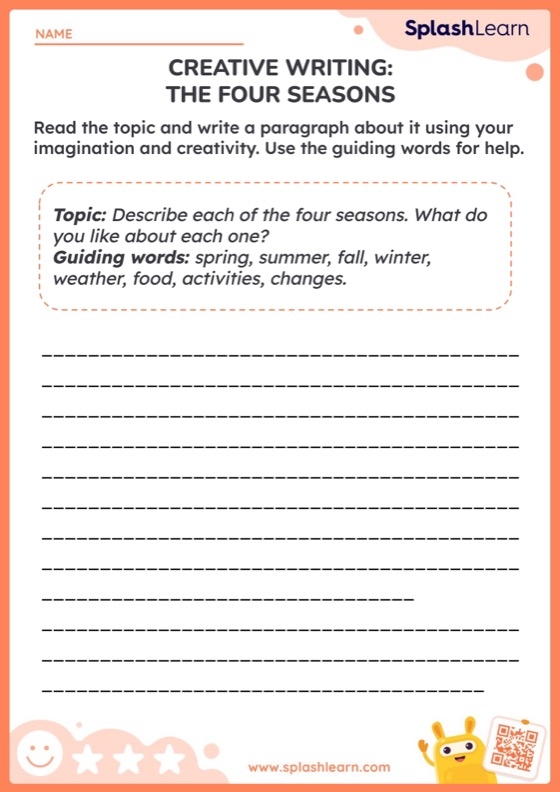 Pre-K phonics printable worksheet featuring seasonal writing practice for children