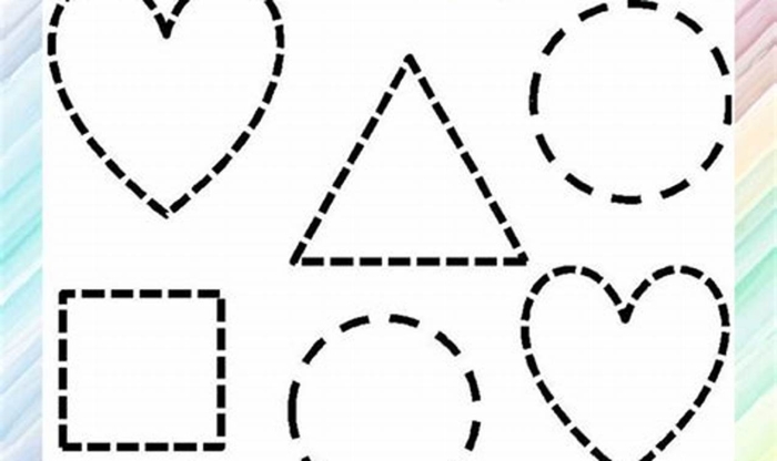 Pre-K Geometry Worksheet: Shape Line Patterns for Kindergarten Readiness Worksheet focusing on shape line patterns for preschool math practice