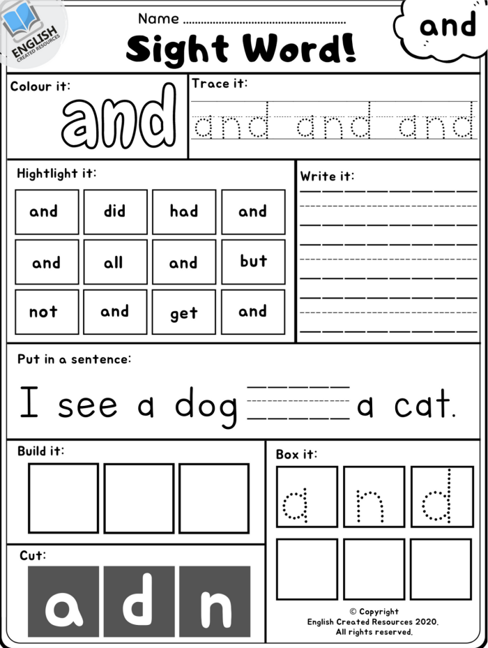 Writing Sight Words Practice Worksheet for Pre-K Students 16 Pre-K student practicing sight words on a writing worksheet numbered 16