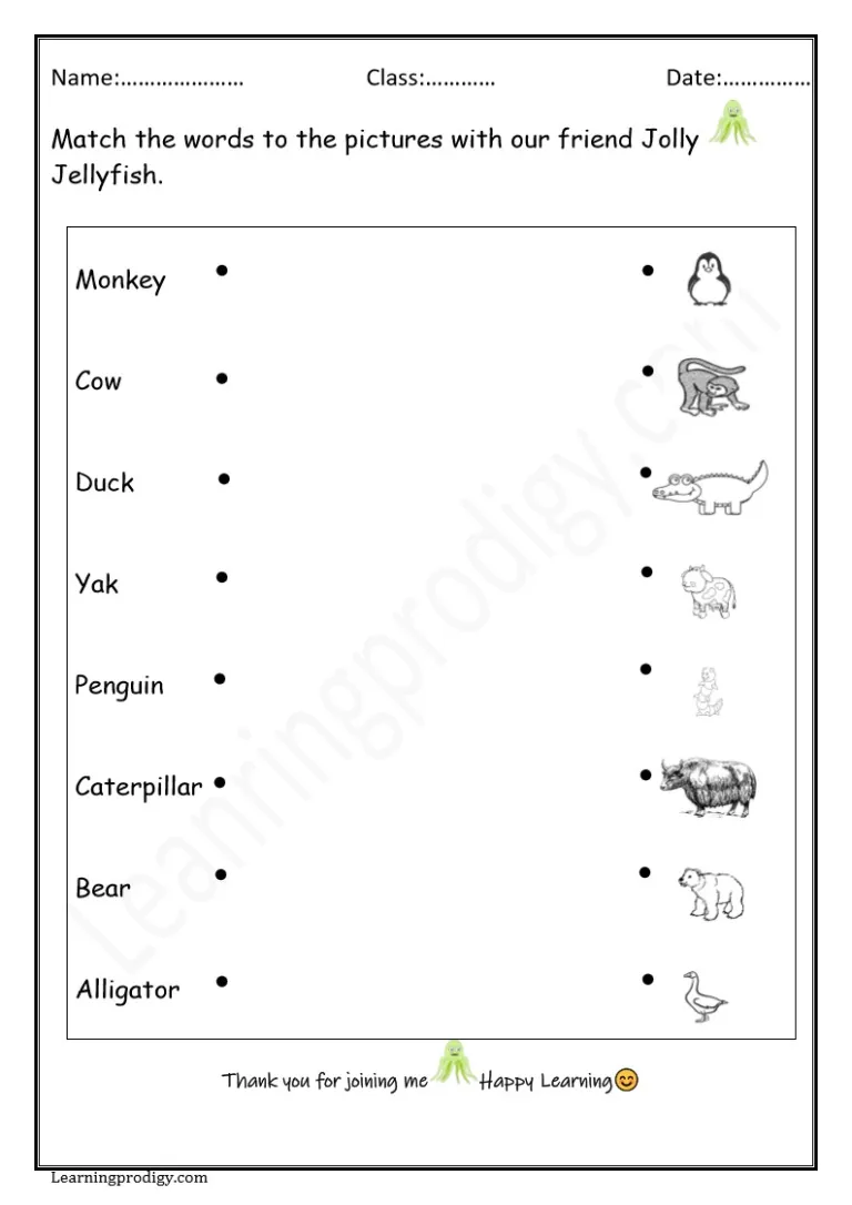Matching Same Words Practice Sheet for Kindergarten Students Pre-K matching words worksheet activity showing sight words to identify and match identical pairs