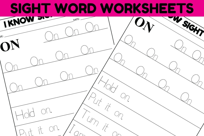 Interactive worksheet for learning the sight word "The" in Pre-K Pre-K sight word worksheet featuring the word "The" for practice