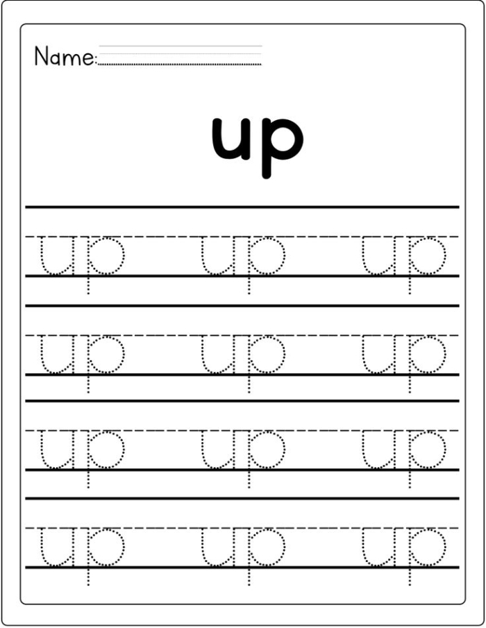 Pre-K students identifying familiar terms on the Sight Words I Know worksheet