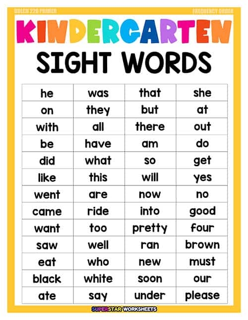Pre-Kindergarten sight word flash cards featuring words from here to like for early reading skills