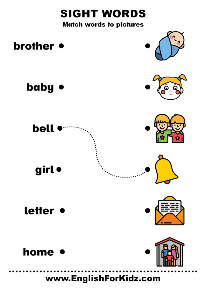 Sight Words Practice Worksheet for Pre-K Writing Exercise 22 Pre-K sight word writing worksheet for young learners to practice pencil skills and vocabulary