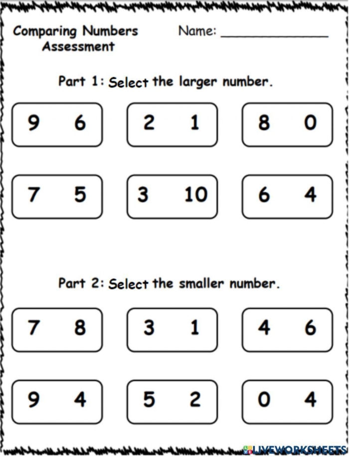 Pre-K worksheet helping children compare sizes to learn which object is bigger