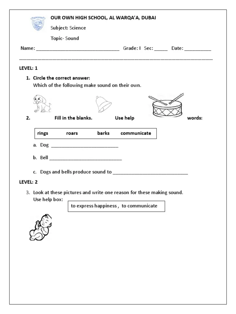 Assessment worksheet to help students learn phonics sounds Sound Off! worksheet for assessing letter sounds in Pre-K students