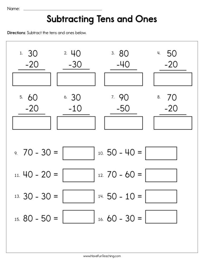 Food Math Subtraction Practice with Picture Diagrams for Pre-K Students Preschool subtraction worksheet showing colorful food pictures with simple math problems for young learners