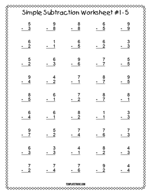 Worksheet featuring preschoolers practicing subtraction with birds, bugs, and eggs in a spring theme.