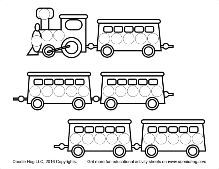 Truck Dot-to-Dot Activity Worksheet Number 9 Pre-K dot-to-dot worksheet featuring a truck to help children learn that T is for truck
