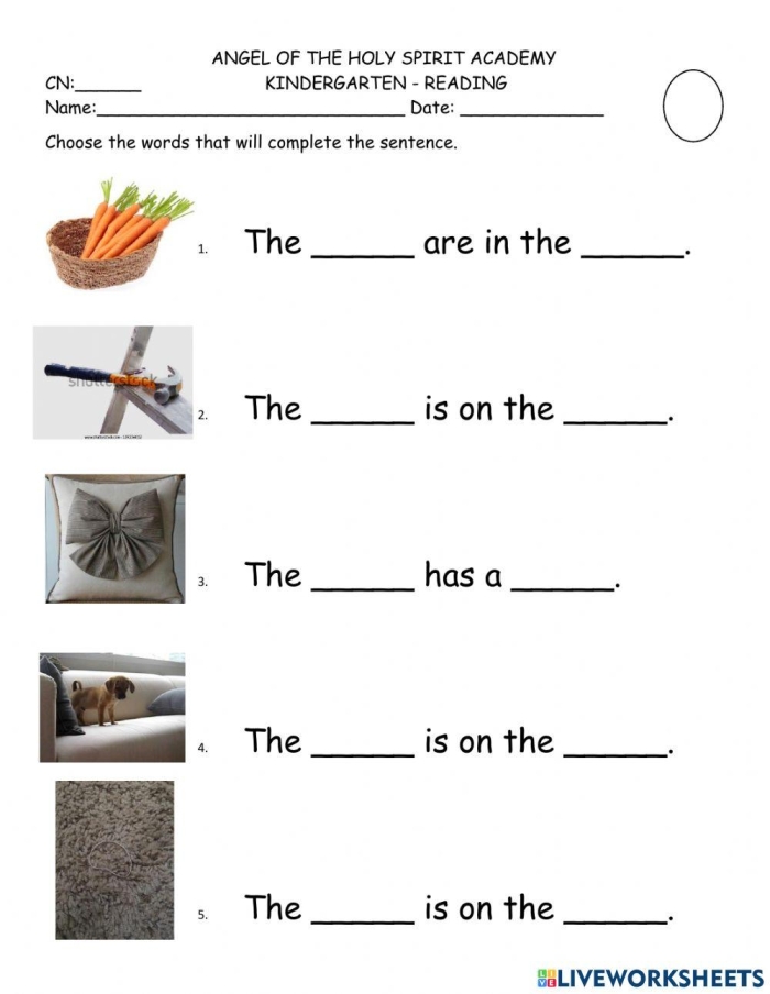 Educational resource for practicing syllable counting in early writing skills Worksheet featuring two-syllable words with double consonants for Pre-K students