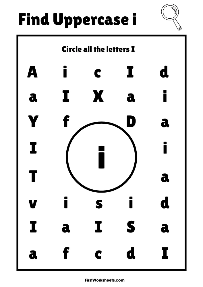 Pre-K worksheet featuring an armadillo character to help students identify and circle uppercase letter A