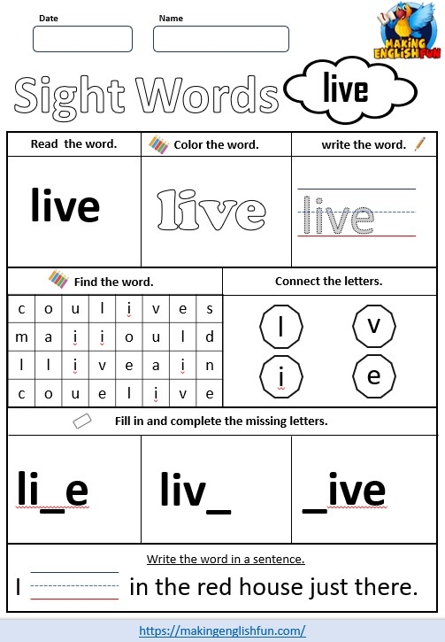 One Syllable Word Search worksheet designed for Pre-K students to enhance vocabulary skills