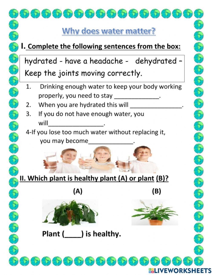 Resource: Water worksheet for practicing reasoning skills in social studies Worksheet illustrating various uses of water for kids in Pre-K